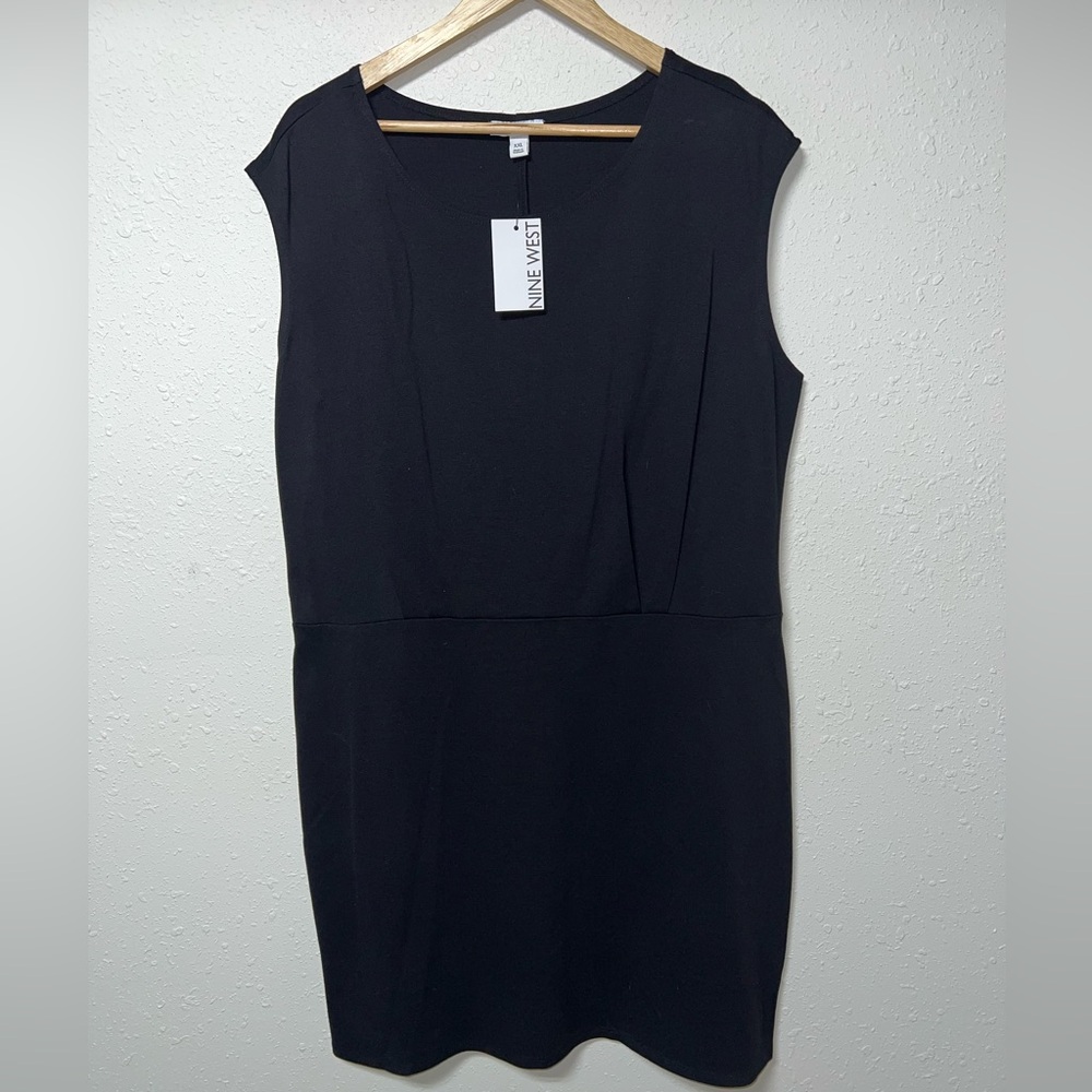 NWT Nine West‎ Sheath Sleeveless Dress Women’s Size XXL Black